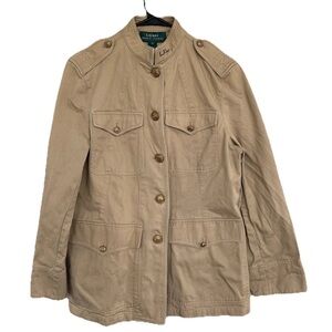VTG Women’s Lauren Ralph Lauren Military Button Up Blazer Jacket Sz 12